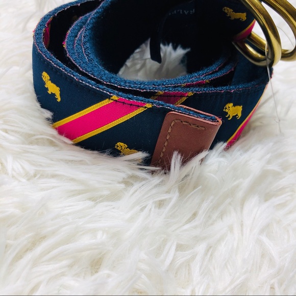 Ralph Lauren || Dog Design Pink Blue Belt main image 4